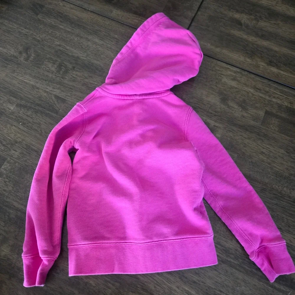 Polo Ralph Lauren Girls Pink Full Zip Hoodie‎ Sweatshirt Size 5 Pony Logo